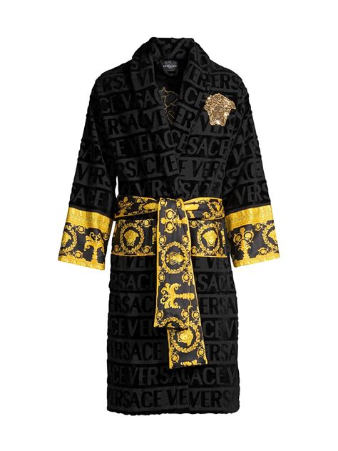 versace robe mens replica|versace black and gold robe.